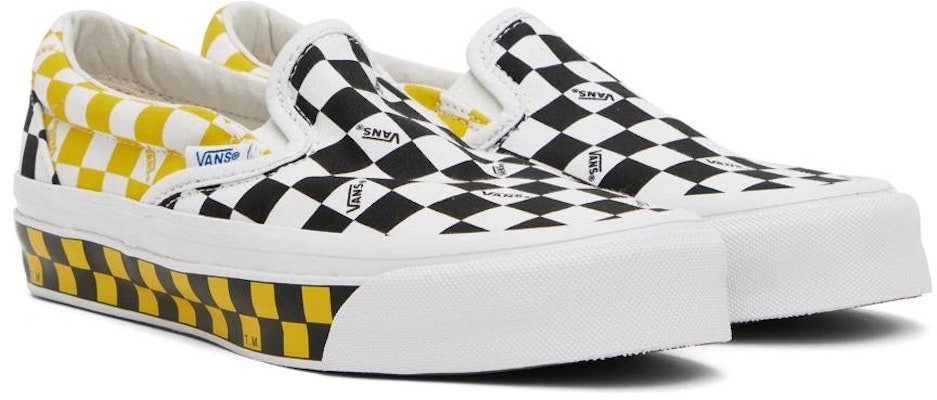 Vans OG Classic Slip-On LX 'Checkerboard - Black Yellow' VN0A32QNY23 Lookbook Vans OG Classic Slip-On LX 'Checkerboard - Black Yellow' VN0A32QNY23