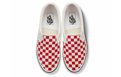 Vans OG Classic Slip-On LX 'Checkerboard - Racing Red'