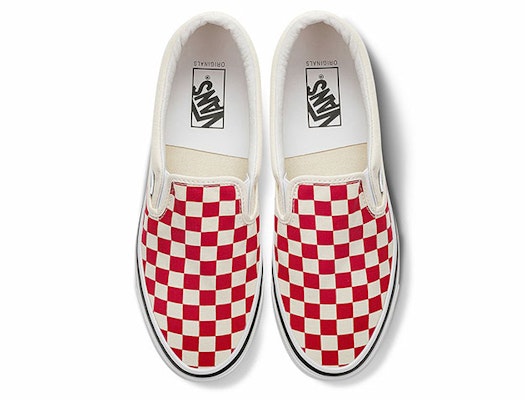 Vans OG Classic Slip-On LX 'Checkerboard - Racing Red' VN0A32QNTYR Lookbook Vans OG Classic Slip-On LX 'Checkerboard - Racing Red' VN0A32QNTYR
