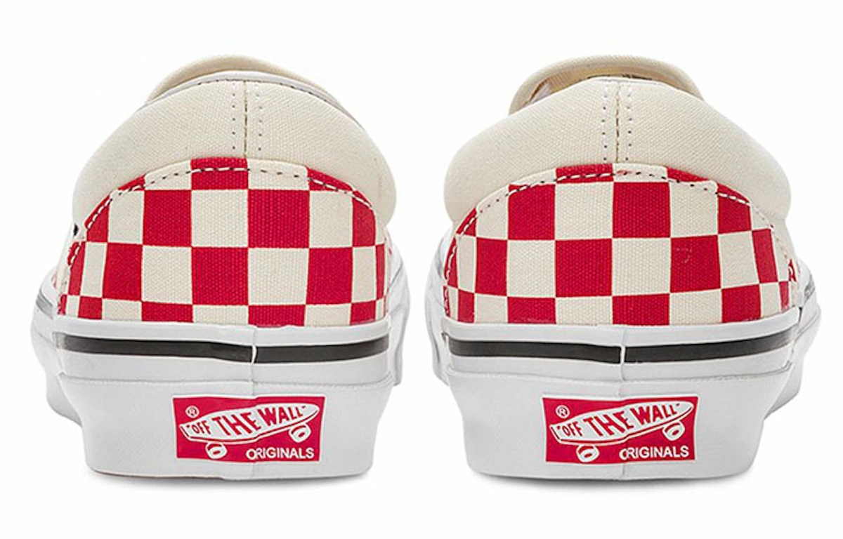 Vans OG Classic Slip-On LX 'Checkerboard - Racing Red'