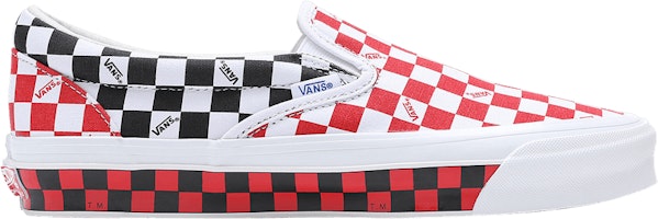 Vans OG Classic Slip-On LX 'Checkerboard - Red Black' VN0A32QNREB Vans OG Classic Slip-On LX 'Checkerboard - Red Black' VN0A32QNREB