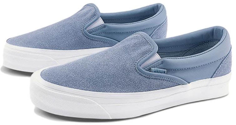 Vans OG Classic Slip-On LX 'Dusty Blue' VN0A32QNDSB Lookbook Vans OG Classic Slip-On LX 'Dusty Blue' VN0A32QNDSB