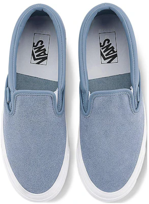 Vans OG Classic Slip-On LX ''Blu Polveroso'' VN0A32QNDSB Shop Vans OG Classic Slip-On LX ''Blu Polveroso'' VN0A32QNDSB
