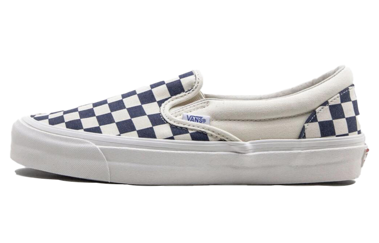 Vans OG Classic Slip-On LX 'Navy Checkerboard' VN0A32QNP4I