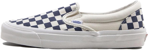 Vans OG Classic Slip-On LX 'Navy Checkerboard' VN0A32QNP4I Vans OG Classic Slip-On LX 'Navy Checkerboard' VN0A32QNP4I