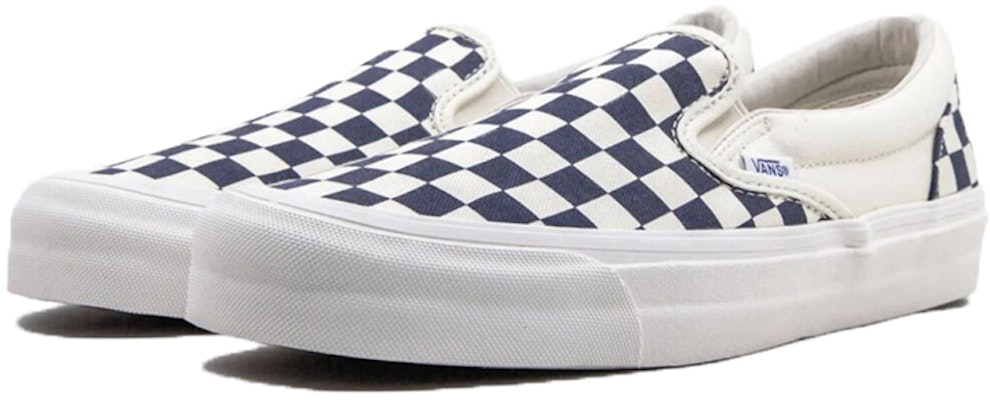 Vans OG Classic Slip-On LX 'Checkerboard Navy' VN0A32QNP4I Order Vans OG Classic Slip-On LX 'Checkerboard Navy' VN0A32QNP4I