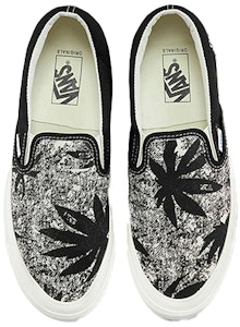 Vans OG Classic Slip-On LX 'Palm Acid Wash Summer Leaf - Hitam' VN0A45JK4KA Shop Vans OG Classic Slip-On LX 'Palm Acid Wash Summer Leaf - Hitam' VN0A45JK4KA