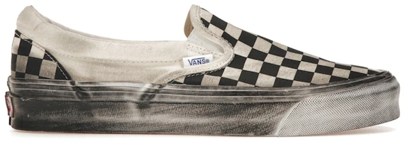 Vans OG Classic Slip-On LX 'Stressed - Black Checkerboard' VN0A32QNBKC Vans OG Classic Slip-On LX 'Stressed - Black Checkerboard' VN0A32QNBKC