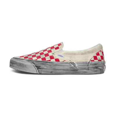 Vans Classic Slip-On LX 'Stressed - Red Checkerboard'