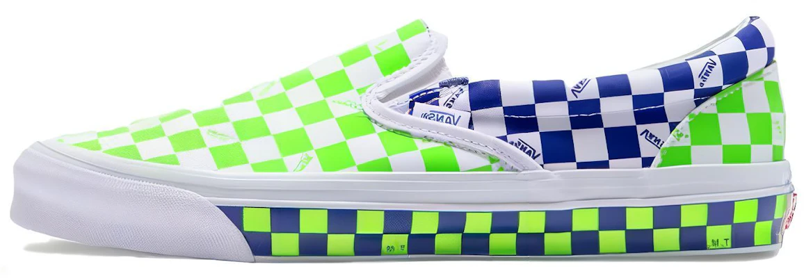 Vans OG Classic Slip-On LX ''Tela Verde Blu Varsity'' VN0A32QN24O1 Buy Vans OG Classic Slip-On LX ''Tela Verde Blu Varsity'' VN0A32QN24O1