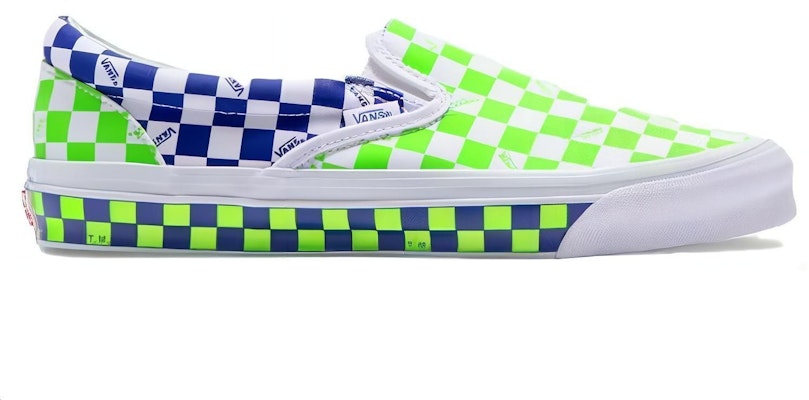 Vans OG Classic Slip-On LX 'Varsity Canvas Green Blue' VN0A32QN24O1 Order Vans OG Classic Slip-On LX 'Varsity Canvas Green Blue' VN0A32QN24O1