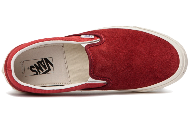 Lookbook Vans クラシックスリッポン 赤白 (Vans Kurashikkusurippon Akajiro) VN000UDFUA11