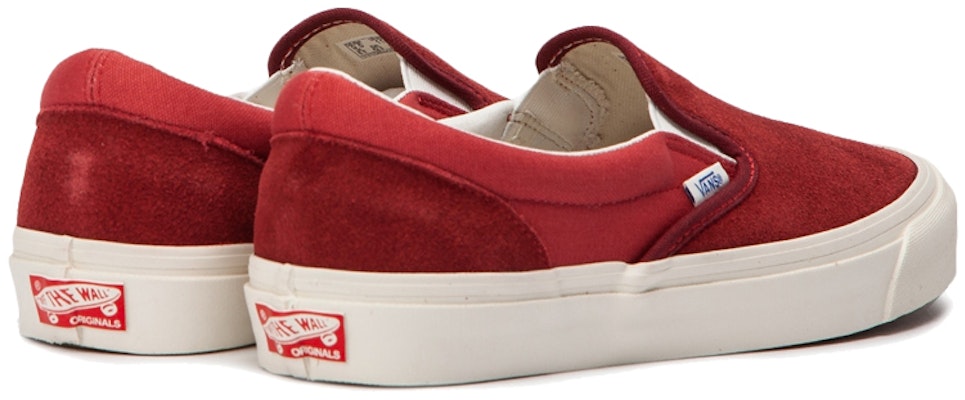 Vans クラシックスリッポン 赤白 (Vans Kurashikkusurippon Akajiro) VN000UDFUA11 Purchase Vans クラシックスリッポン 赤白 (Vans Kurashikkusurippon Akajiro) VN000UDFUA11