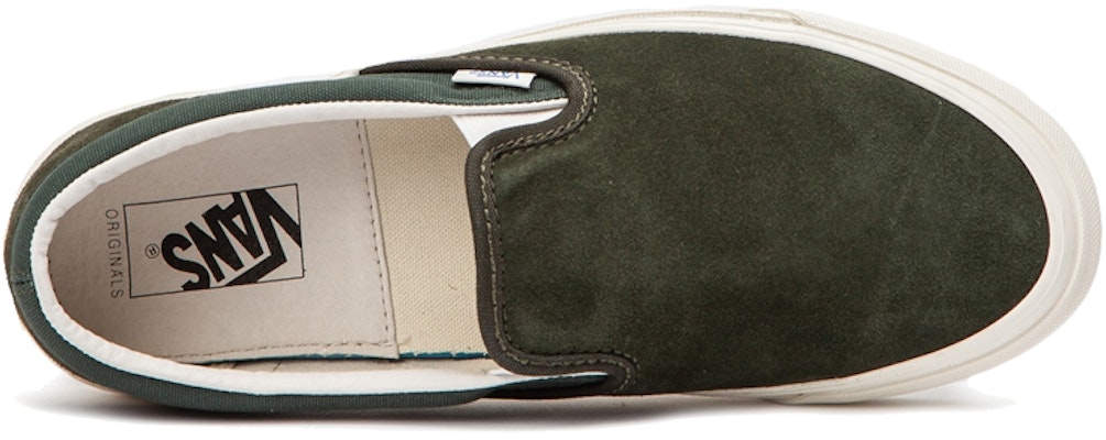 Vans OG CLASSIC SLIPON 'Green White' VN000UDFU9Q1 Lookbook Vans OG CLASSIC SLIPON 'Green White' VN000UDFU9Q1