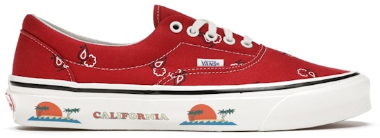 Vans OG Era LX 'Paisley - Pompeian Red' VN0A4BVAXE5 Vans OG Era LX 'Paisley - Pompeian Red' VN0A4BVAXE5