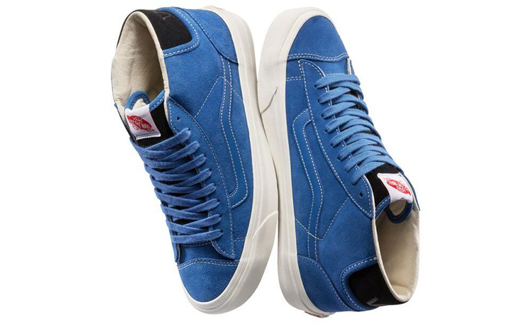 Shop Vans OG Mid Skool LX ''Blauw Suede'' VN0A3DP7UN3
