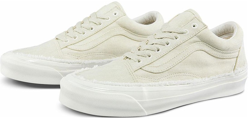 Vans OG Old Skool LX 'Raw Edge - Vintage White' VN0A5FBE0VW Order Vans OG Old Skool LX 'Raw Edge - Vintage White' VN0A5FBE0VW