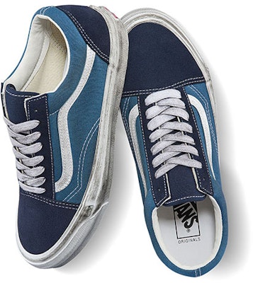 Vans OG Old Skool LX 'Stressed - Navy' VN0A5FBENGJ Shop Vans OG Old Skool LX 'Stressed - Navy' VN0A5FBENGJ
