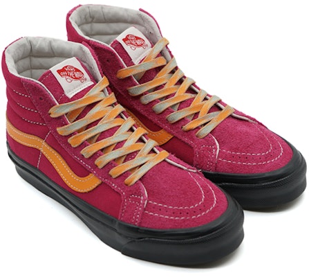 Vans OG Sk8-Hi LX '毛绒绒麂皮 - 樱桃杏子色' VN0A45JL2SN Lookbook Vans OG Sk8-Hi LX '毛绒绒麂皮 - 樱桃杏子色' VN0A45JL2SN