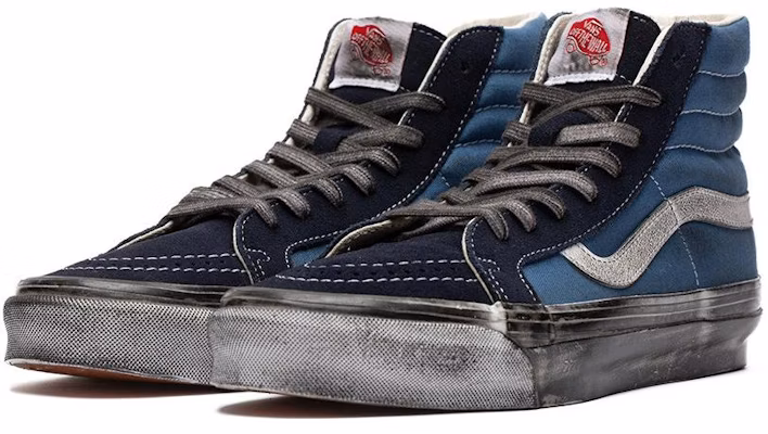 Vans OG Sk8-Hi LX 'Stressed - Biru Navy' VN0A4BVBNGJ Lookbook Vans OG Sk8-Hi LX 'Stressed - Biru Navy' VN0A4BVBNGJ