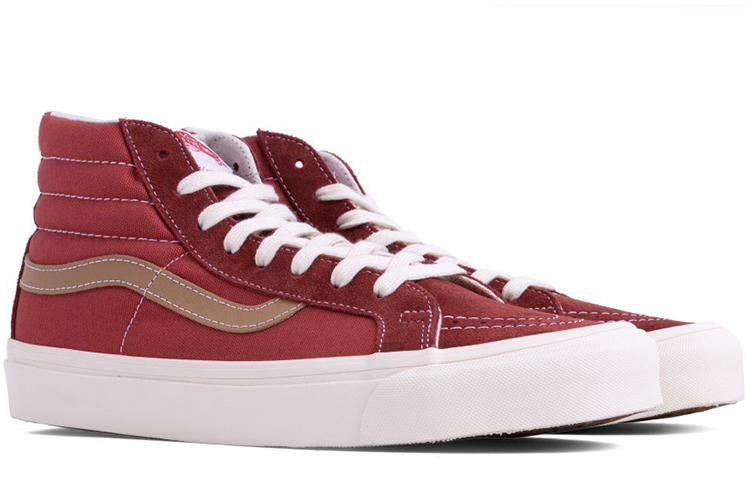 Order Vans OG Sk8-Hi LX 'Sun-Dried Tomato' Sepatu Sneakers VN0003T0UA1