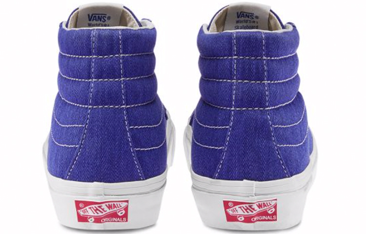 Shop Vans OG SK8-Hi LX Biru Denim VN0A4BVBVZ3