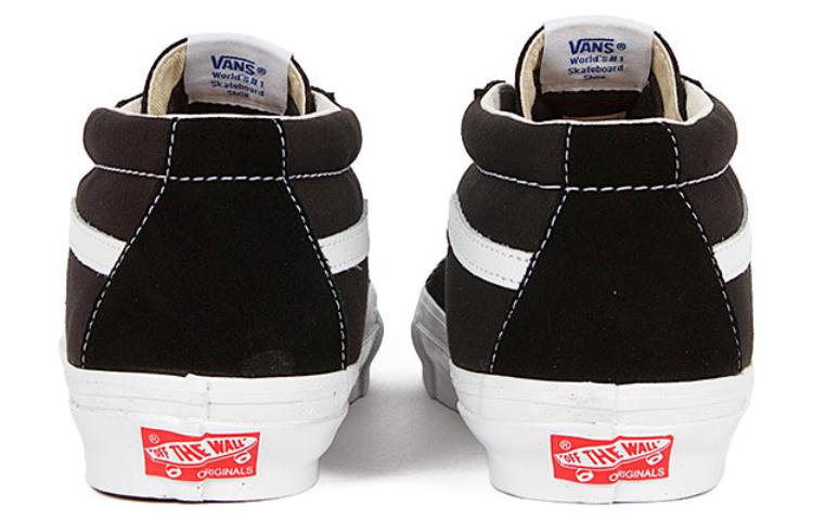 Shop Vans OG Sk8-Mid LX 'Negro Blanco' VN0A4BVCBA2