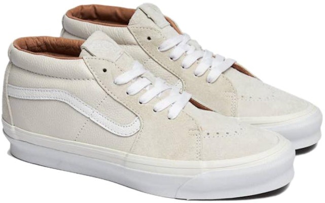 Vans OG Sk8-Mid LX 'Blanc De Blanc' Lelaki Wanita Sneakers VN0A4BVCWHT Lookbook Vans OG Sk8-Mid LX 'Blanc De Blanc' Lelaki Wanita Sneakers VN0A4BVCWHT