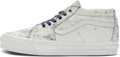 Vans OG Sk8-Mid LX 'Distress White Navy' VN0A4BVCWTM Vans OG Sk8-Mid LX 'Distress White Navy' VN0A4BVCWTM