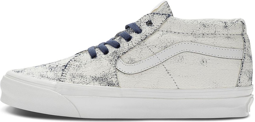Vans OG Sk8-Mid LX 'Distress White Navy' VN0A4BVCWTM Buy Vans OG Sk8-Mid LX 'Distress White Navy' VN0A4BVCWTM