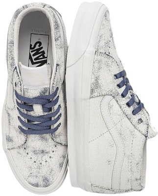 Vans OG Sk8-Mid LX 'Distress White Navy' VN0A4BVCWTM Lookbook Vans OG Sk8-Mid LX 'Distress White Navy' VN0A4BVCWTM