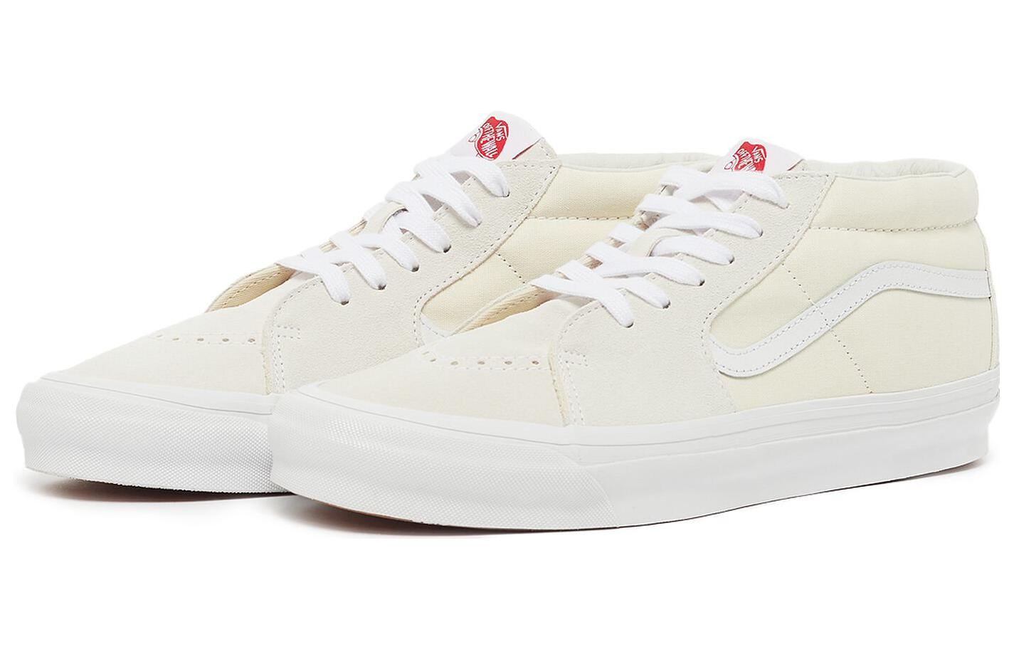 Lookbook 范斯 OG Sk8-Mid LX '象牙白' VN0A4BVCWWW