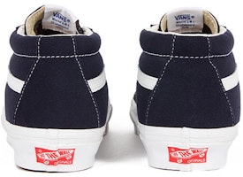 Vans OG Sk8-Mid LX 'Navy White' Pria/Wanita Sneakers VN0A4BVCNAV Shop Vans OG Sk8-Mid LX 'Navy White' Pria/Wanita Sneakers VN0A4BVCNAV
