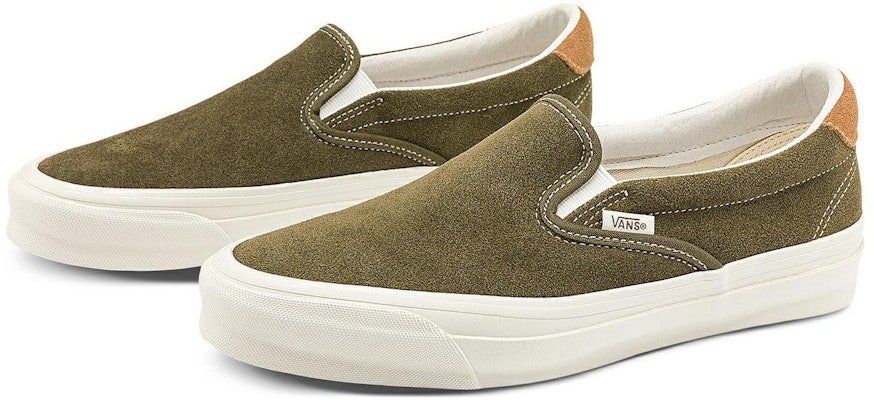 Vans OG Slip-On 59 LX 'Hijau Gelap' VN0007QEOLV Lookbook Vans OG Slip-On 59 LX 'Hijau Gelap' VN0007QEOLV