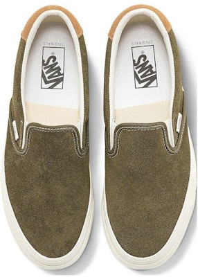 Vans OG Slip-On 59 LX 'Hijau Gelap' VN0007QEOLV Shop Vans OG Slip-On 59 LX 'Hijau Gelap' VN0007QEOLV
