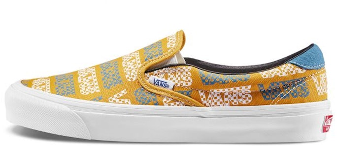 Vans OG スリッポン59 LX ロゴチェッカー (ゴールデン) VN0A4BVDVZA Buy Vans OG スリッポン59 LX ロゴチェッカー (ゴールデン) VN0A4BVDVZA