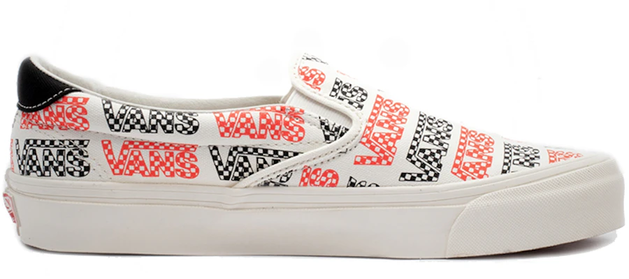 Vans OG Slip-On 59 LX LOGO ''Blanc Noir Rouge'' VN0A4BVDVZC1 Order Vans OG Slip-On 59 LX LOGO ''Blanc Noir Rouge'' VN0A4BVDVZC1