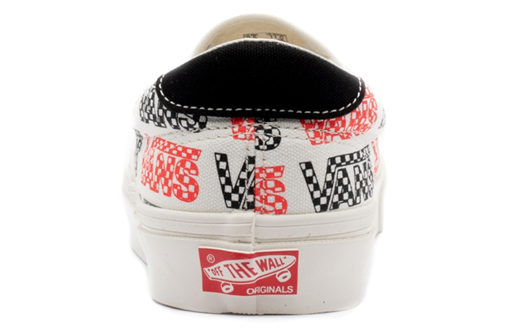 Shop Vans OG Slip-On 59 LX LOGO ''Blanc Noir Rouge'' VN0A4BVDVZC1