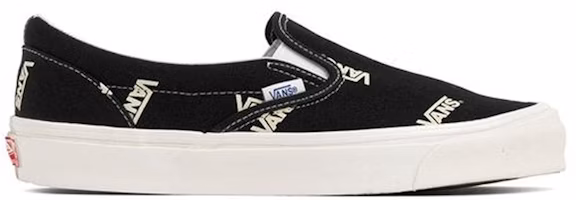 Vans OG Slip-On LX 'Multi-Logo Black' VN0A45JKVQE Vans OG Slip-On LX 'Multi-Logo Black' VN0A45JKVQE
