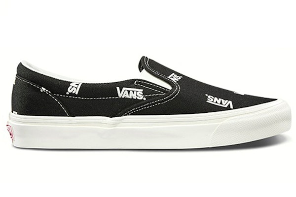 Vans OG Slip-On LX 'Multi-Logo Black' VN0A45JKVQE Order Vans OG Slip-On LX 'Multi-Logo Black' VN0A45JKVQE