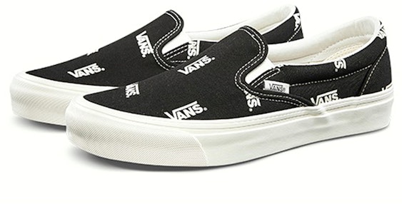Vans OG Slip-On LX '多标志黑' VN0A45JKVQE Lookbook Vans OG Slip-On LX '多标志黑' VN0A45JKVQE