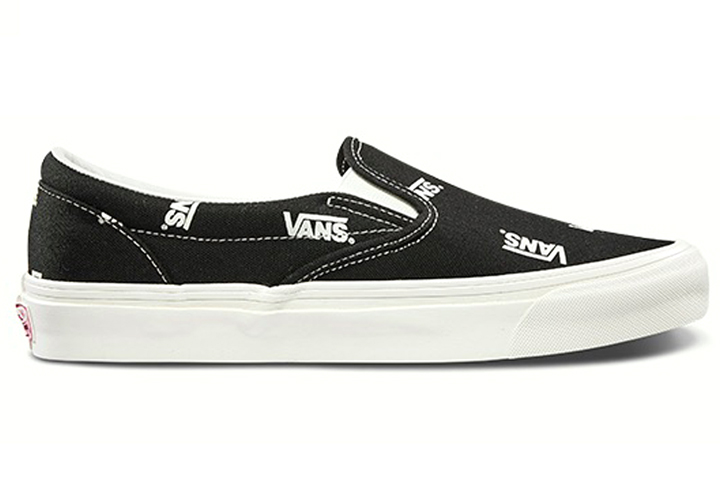 Lookbook Vans OG Slip-On LX ''Multi-Logo Nero'' VN0A45JKVQE