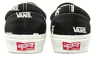 Vans OGスリッポンLX マルチロゴ黒 VN0A45JKVQE Shop Vans OGスリッポンLX マルチロゴ黒 VN0A45JKVQE