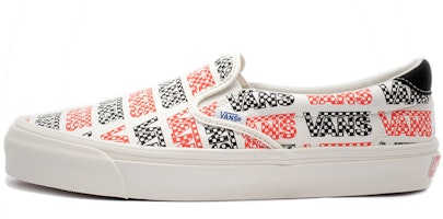 Vans OG Slip-On 59 LX LOGO 'White Black Red' VN0A4BVDVZC1 Vans OG Slip-On 59 LX LOGO 'White Black Red' VN0A4BVDVZC1