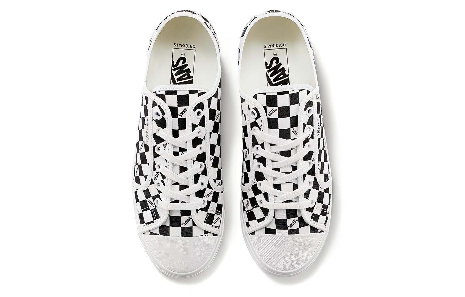 Shop Vans Vault Style 23 LX 防滑耐磨 低筒休閒帆布鞋 男女同款 黑白棋盤格