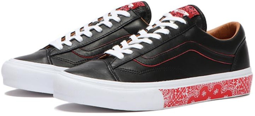 Vans OG Style 36 LX '黑色赛车红班丹纳' VN0A5FC3IZQ Lookbook Vans OG Style 36 LX '黑色赛车红班丹纳' VN0A5FC3IZQ