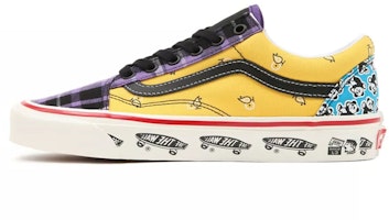 Vans Unisex Anaheim Factory Old Skool 36 Dx Sneakers Purple/Yellow VN0A54F391A Vans Unisex Anaheim Factory Old Skool 36 Dx Sneakers Purple/Yellow VN0A54F391A