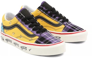 Vans Unisex Anaheim Factory Old Skool 36 Dx Sneakers Ungu/Kuning VN0A54F391A Lookbook Vans Unisex Anaheim Factory Old Skool 36 Dx Sneakers Ungu/Kuning VN0A54F391A