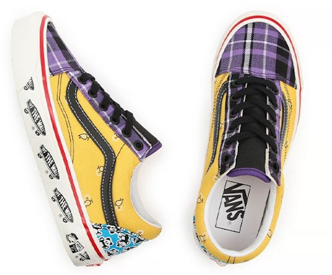 Vans Unisex Anaheim Factory Old Skool 36 Dx Sneakers Purple/Yellow VN0A54F391A Shop Vans Unisex Anaheim Factory Old Skool 36 Dx Sneakers Purple/Yellow VN0A54F391A
