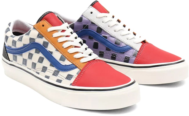 Vansオールドスクール36 DX 紫/赤/白 ローカット VN0A54F39XM Lookbook Vansオールドスクール36 DX 紫/赤/白 ローカット VN0A54F39XM